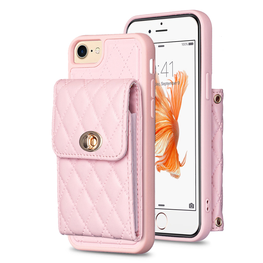 BF20 Anti-drop Case for iPhone 6/6s/7/8 4.7-inch PU Leather Coated TPU Phone Cover with Card Holder BF20 Anti-drop Case for iPhone 6/6s/7/8 4.7-inch PU Leather Coated TPU Phone Cover with Card Holder